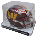 Jacory Croskey Merritt Signed/Auto Commanders Mini Helmet Beckett 204884