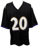 Ed Reed Signed Black Custom Football Jersey Ravens Beckett 186207