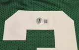 BOSTON CELTICS LARRY BIRD AUTOGRAPHED GREEN JERSEY BECKETT BAS WITNESS 236680