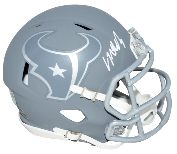 CJ STROUD SIGNED AUTOGRAPHED HOUSTON TEXANS SLATE MINI HELMET FANATICS