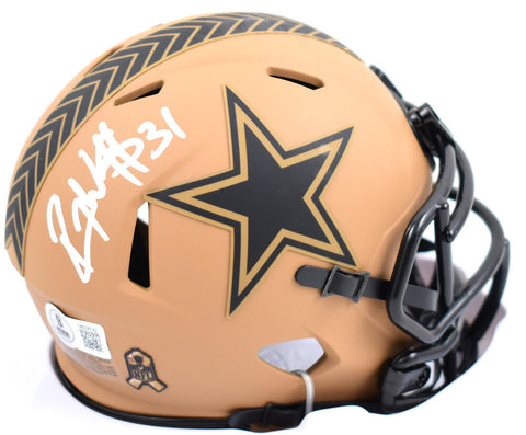 Roy Williams Signed Dallas Cowboys Salute 2023 Speed Mini Helmet-Beckett W Holo