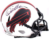 Doug Flutie Autographed Buffalo Bills Lunar Speed Mini Helmet-Beckett W Hologram