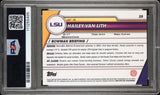 LSU Hailey Van Lith Signed 2023 Bowman U Chrome X-Fractor #25 RC Card PSA Slab