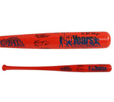 9 New York Mets Alumni Signed Cooperstown Orange MLB Bat- Duffy Dyer, Barry Lyon