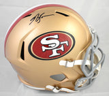 NaVorro Bowman Autographed San Francisco 49ers F/S Speed Helmet - Beckett W Holo