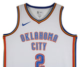 Thunder Shai Gilgeous-Alexander Signed White Nike Swingman Jersey PSA #AP22765