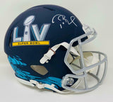 TOM BRADY Autographed Super Bowl LV Authentic Speed Helmet FANATICS