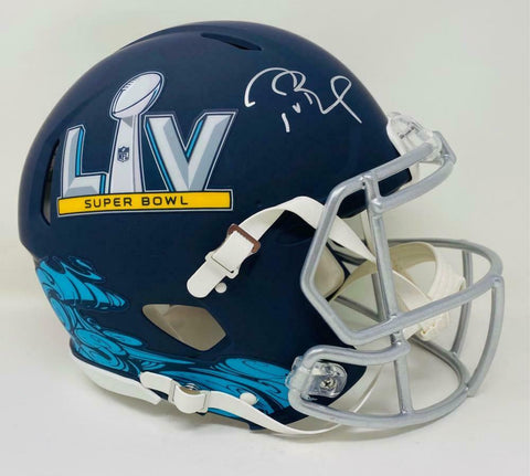 TOM BRADY Autographed Super Bowl LV Authentic Speed Helmet FANATICS