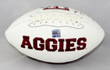 Kevin Smith Autographed Texas A&M Logo Football w/ Gig 'Em- Jersey Source Auth