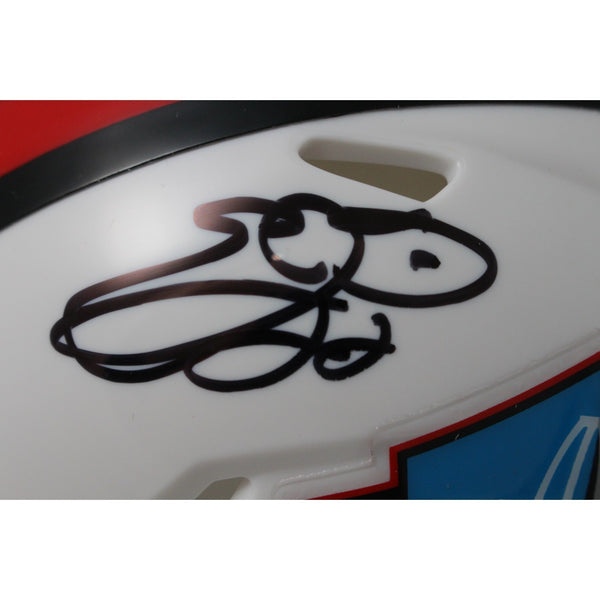 Emmitt Smith Autographed Hall of Fame Speed Mini Helmet Beckett Witnes – Super Sports Center