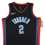 Thunder Shai Gilgeous-Alexander Signed Black Nike City Ed. Jersey JSA #CF72881