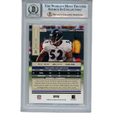 Ray Lewis Autographed 2004 Playoff Absolute #11 Trading Card Beckett 53001