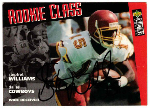 Stepfret Williams Autographed 1996 Upper Deck Choice #31 Card 46261