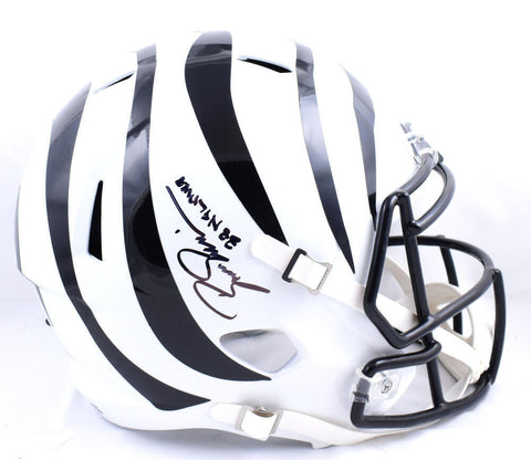 Boomer Esiason Signed Bengals F/S Alt 2022 Speed Helmet w/NFL MVP-Beckett W Holo