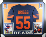 LANCE BRIGGS (Bears throwback SKYLINE) Signed Autographed Framed Jersey PSA
