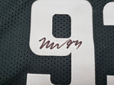 EAGLES BRANDON GRAHAM & MILTON WILLIAMS AUTOGRAPHED SB STATS JERSEY STRIP SACK
