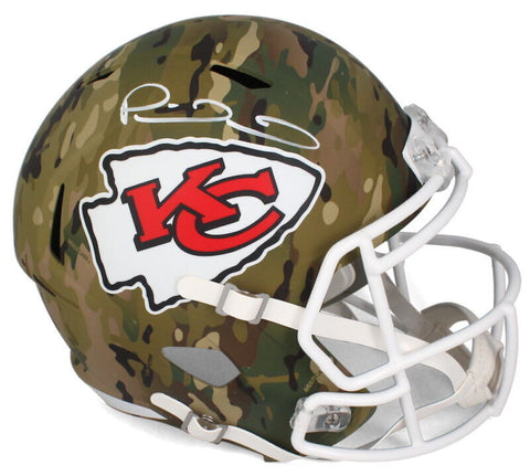 Patrick Mahomes Autographed Kansas City Chiefs Camo Full Size Helmet Beckett