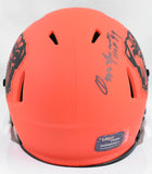 Ozzie Newsome Autographed Cleveland Browns Rave Speed Mini Helmet w/HOF - Prova