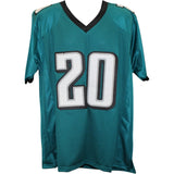 Brian Dawkins Autographed/Signed Pro Style Green Jersey Beckett Witness 58597