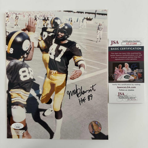 Autographed/Signed Mel Blount "HOF 89" Pittsburgh Steelers 8x10 Photo JSA COA