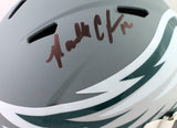 Randall Cunningham Signed Eagles F/S AMP Speed Helmet - Beckett W Auth *Black