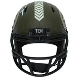 Taylor Lewan Autographed Tennessee Titans 2022 STS Mini Helmet Beckett