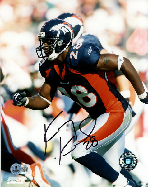 Kenoy Kennedy Autographed/Signed Denver Broncos 8x10 Photo Beckett 57639