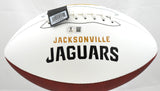Travis Hunter Autographed Jacksonville Jaguars Logo Football - Beckett W Holo