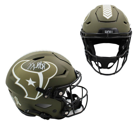 JJ Watt Signed Houston Texans Speed Authentic Flex STS NFL Helmet
