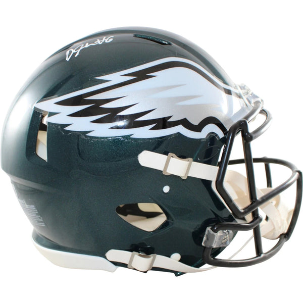 Devonta Smith Signed Philadelphia Eagles Proline Helmet Beckett Witness 58608