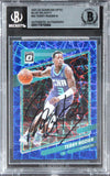 Hornets Terry Rozier III Signed 2021 Donruss Optic Blue Vel #22 Card BAS Slabbed