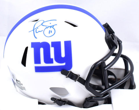 Phil Simms Autographed New York Giants Lunar Speed Mini Helmet - Beckett W Holo