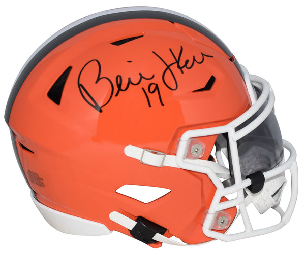 BERNIE KOSAR AUTOGRAPHED CLEVELAND BROWNS SPEEDFLEX MIDI HELMET BECKETT