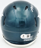 MICHAEL VICK AUTOGRAPHED EAGLES GREEN SPEED MINI HELMET BECKETT WITNESS 243633