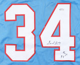 Earl Campbell Signed Houston Oilers Jersey / 5xPro Bowl Running Back (PSA)