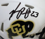 Phillip Lindsay signed White University of Colorado Mini Helmet - Beckett COA