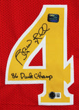 Spud Webb "1986 Dunk Champ" Signed Red Pro Style Jersey BAS Witnessed #3W190910