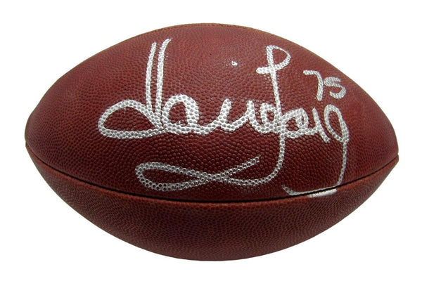 Howie Long HOF Oakland Raiders Signed NFL Leather Game Football JSA 212519
