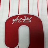 Framed Signed Alec Bohm 35x39 Phillies Authentic Jersey Fanatics & MLB COA