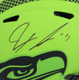 Jaxon Smith-Njigba Autographed Seahawks 'RAVE' Authentic Speed Helmet Fanatics