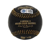 Wander Franco Signed Tampa Bay Devil Rays Rawlings OML Black Baseball