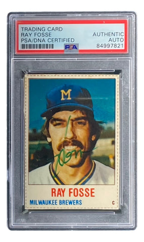 Ray Fosse Signed Milwaukee Brewers 1978 Hostess #57 Trading Card PSA/DNA