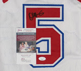 Danny Manning Signed Los Angeles Clippers Jersey (JSA COA) #1 Overall Pck 1988