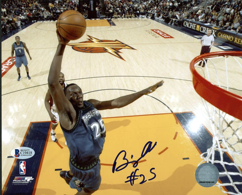 Timberwolves Al Jefferson Authentic Signed 8X10 Photo Autographed BAS #C19418
