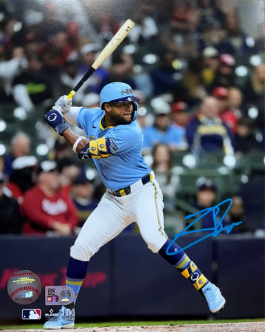 JACKSON CHOURIO - Milwaukee Brewers MLB - Signed 8x10 Photo #1 AUTO - MLB