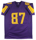 T. J. Hockenson Signed Minnesota Vikings Color Rush Jersey (Beckett) Ex-Iowa T.E