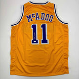 Autographed/Signed Bob McAdoo Los Angeles Yellow Basketball Jersey JSA COA