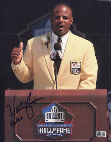 Warren Moon Autographed 11x14 Photo Houston Oilers "HOF 06" Beckett QR #SB30727