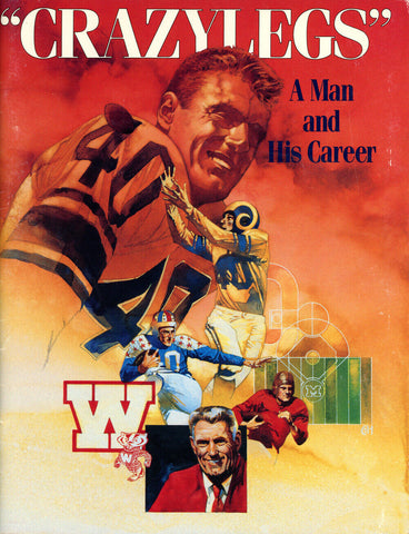 Elroy Hirsch Autographed Los Angeles Rams 1987 Crazy Legs Program JSA 38255