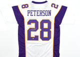 Adrian Peterson Autographed White Pro Style Jersey - Beckett W Hologram